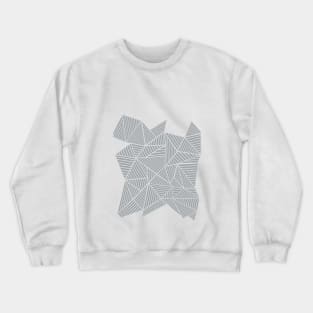 Abstract Mountain Grey Crewneck Sweatshirt